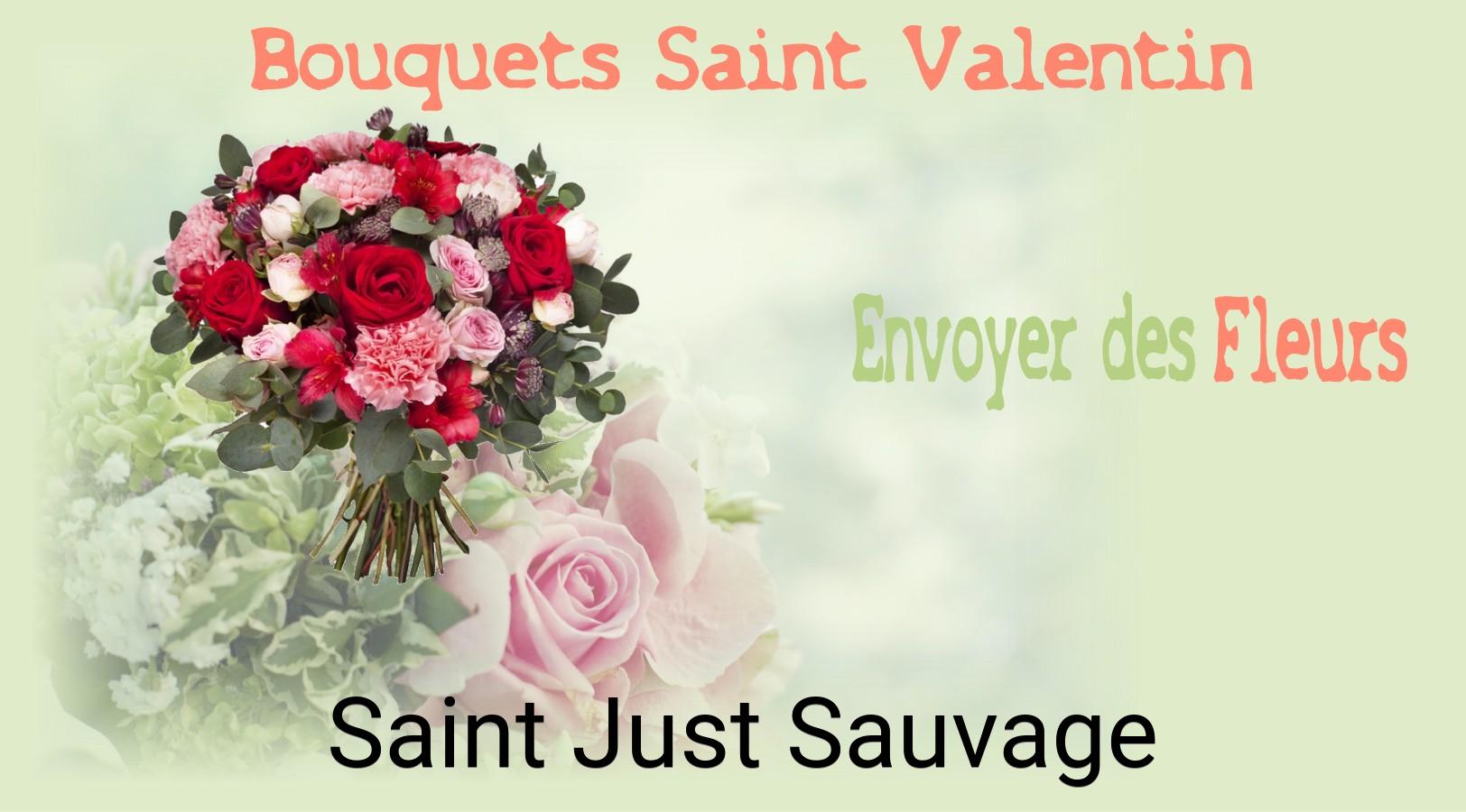Roses de Saint-Valentin livrées à Saint-Just-Sauvage